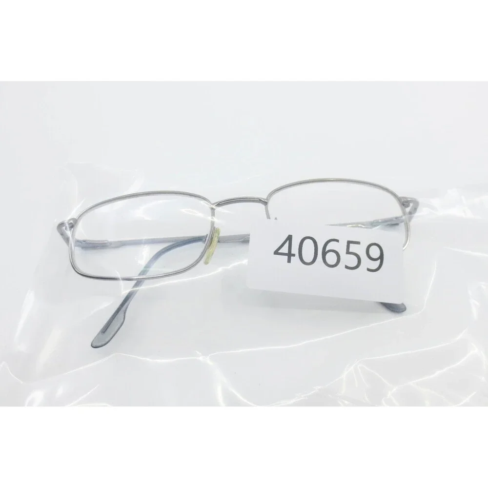 Zenni Signature Nitrogen 869204 Gunmetal Rectangular Metal Eyeglass Frames 51-19